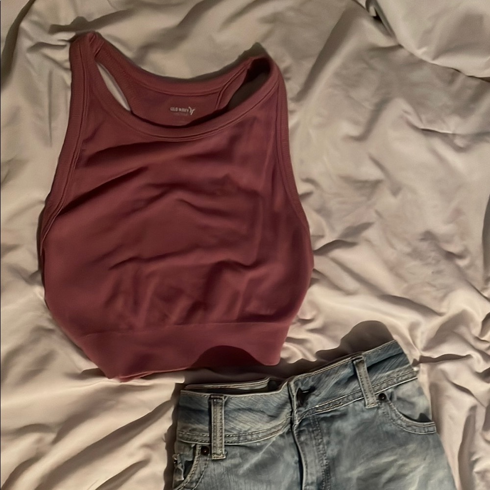 Women's crop/tank Top - Purple